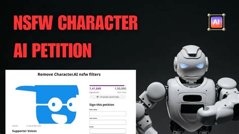 character ai nsfw petition|Petition to remove the NSFW filter on Character.AI